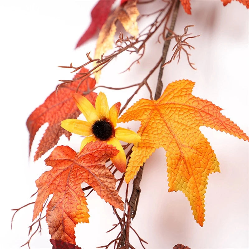 Maple Leaf String Autumn Leaves Garland