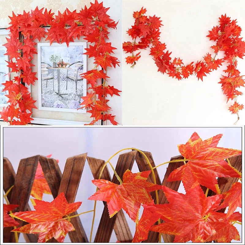 Maple Leaf String Autumn Leaves Garland