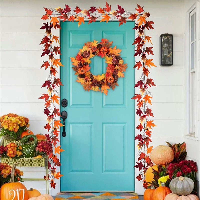 Maple Leaf String Autumn Leaves Garland