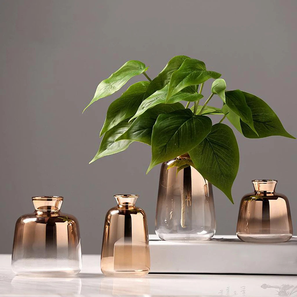Simple Transparent Glass Small Vase