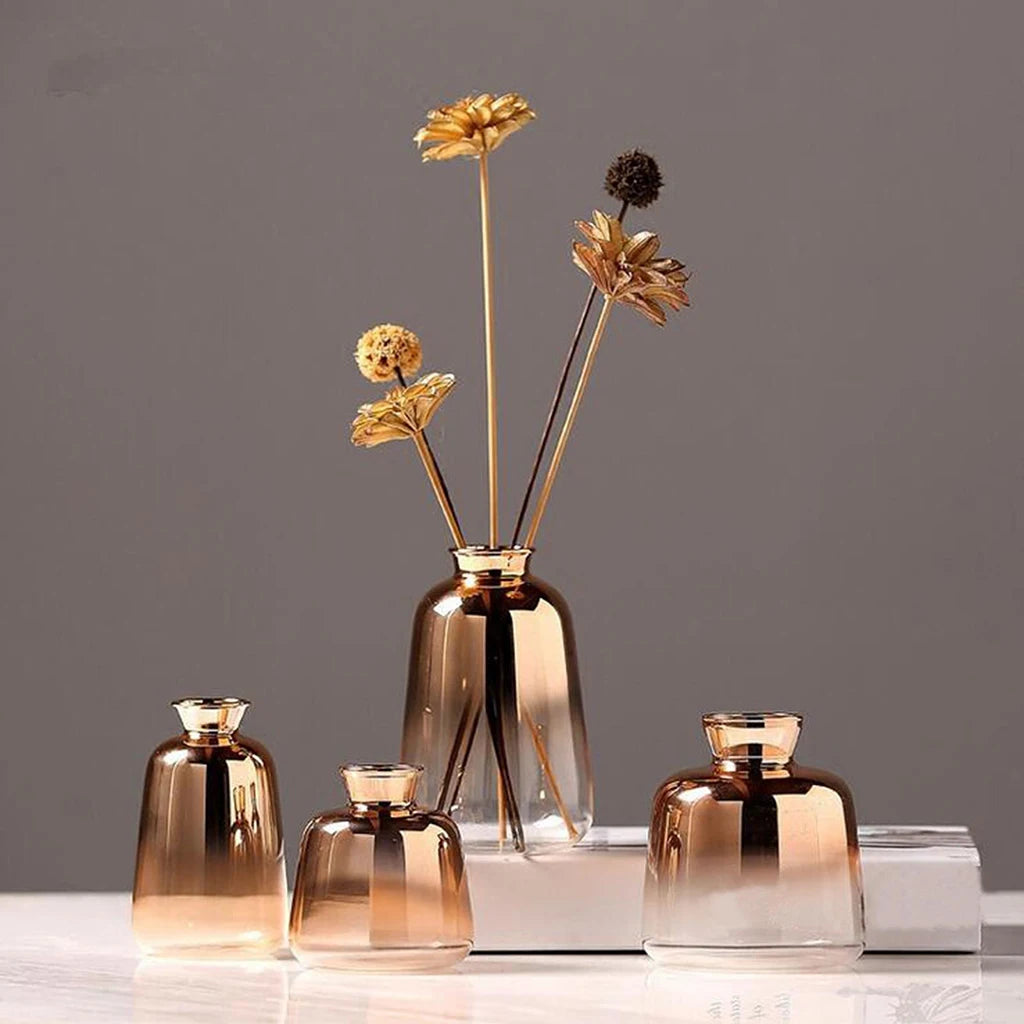 Simple Transparent Glass Small Vase