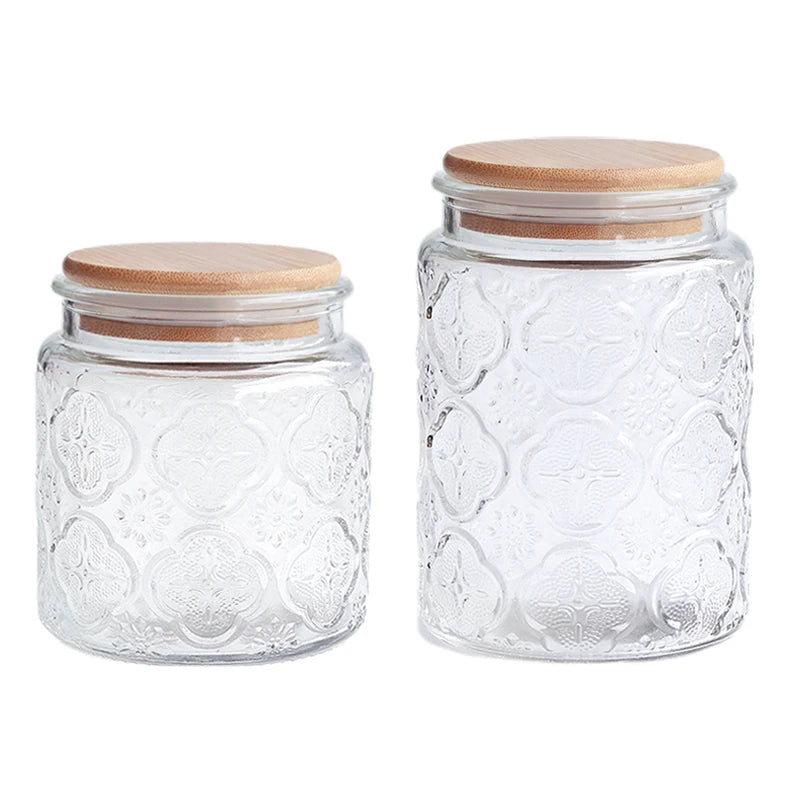 Glass Jar Nordic Style Storage Jars and Lids