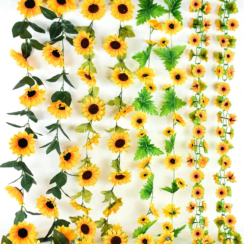 Sunflower Artificial Flowers Vine Silk