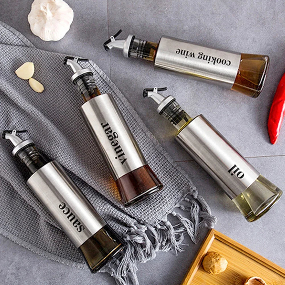 Stainless Steel Oil Bottle No-drip