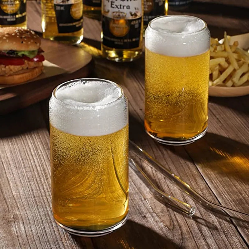 6pcs Set Glass Cup With Lid