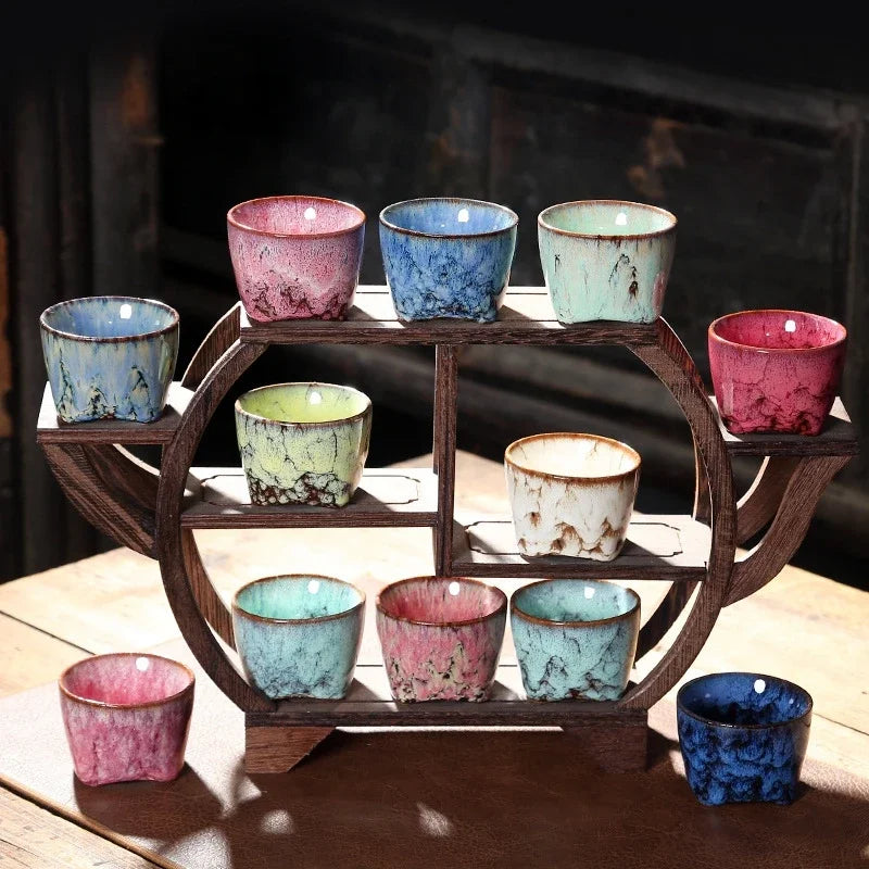 Porcelain Espresso Cups Pottery Kung Fu Teacup Coffee Mug