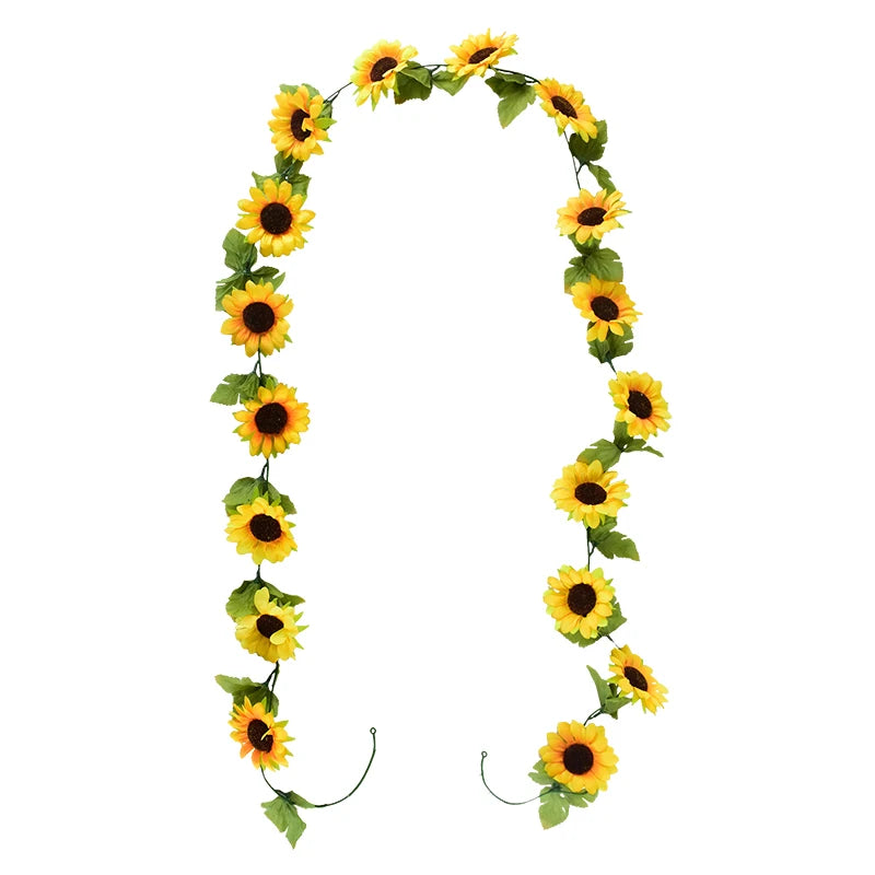 Sunflower Artificial Flowers Vine Silk