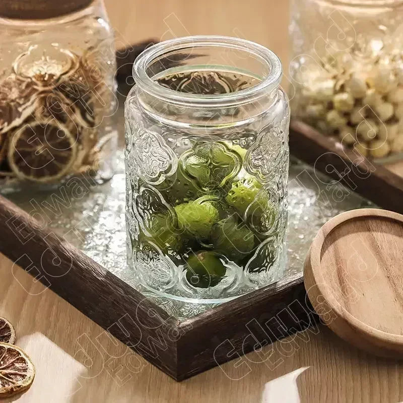Glass Jar Nordic Style Storage Jars and Lids
