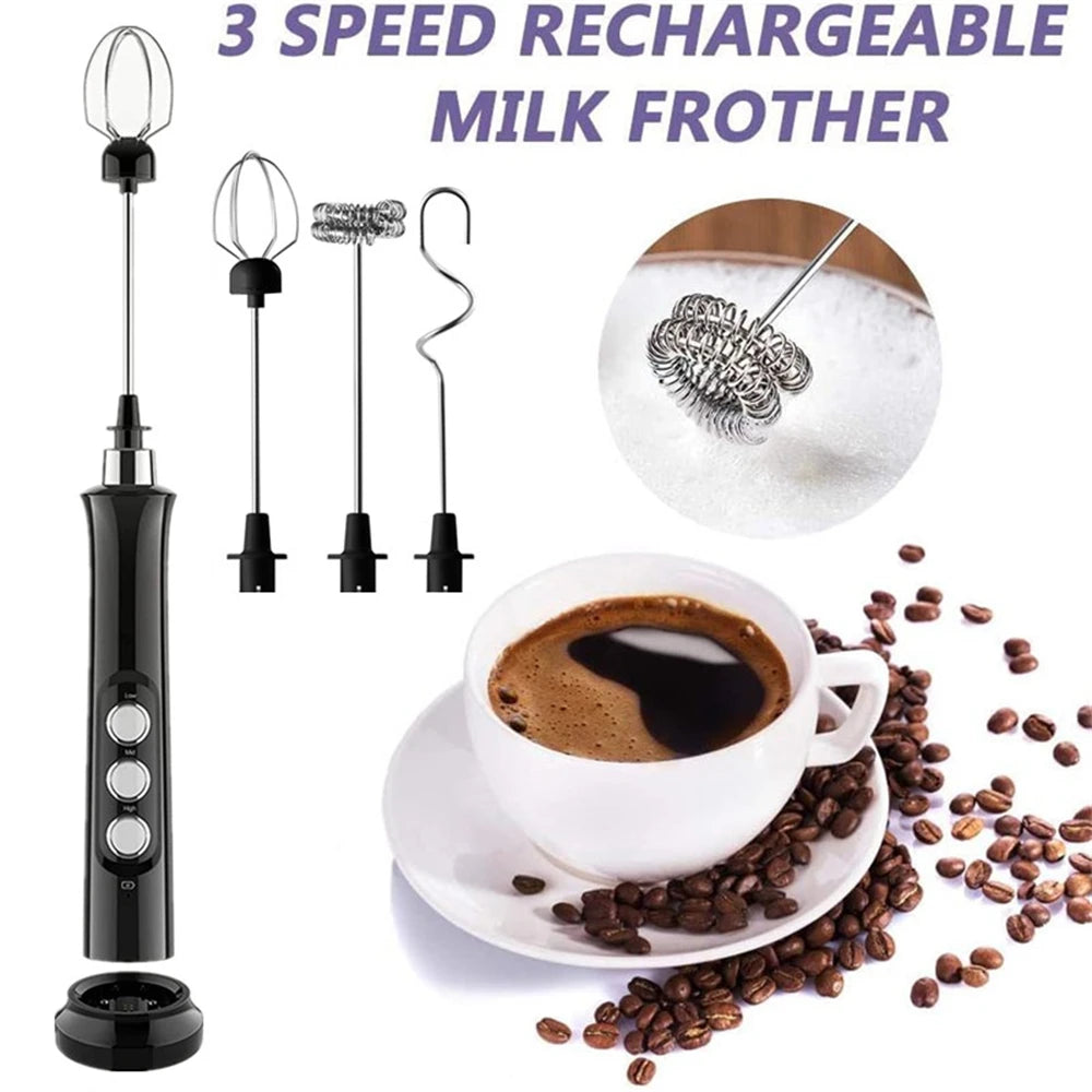 Electric Foamier Mixer Whisk Beater Stirrer 3-Speeds