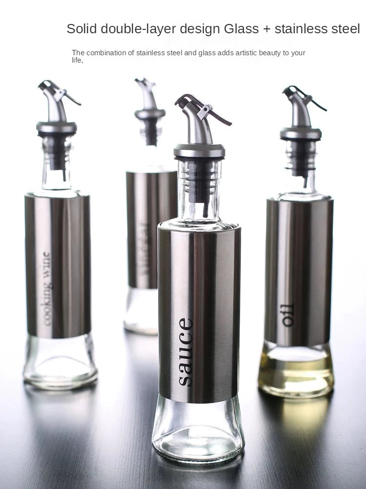 Stainless Steel Oil Bottle No-drip