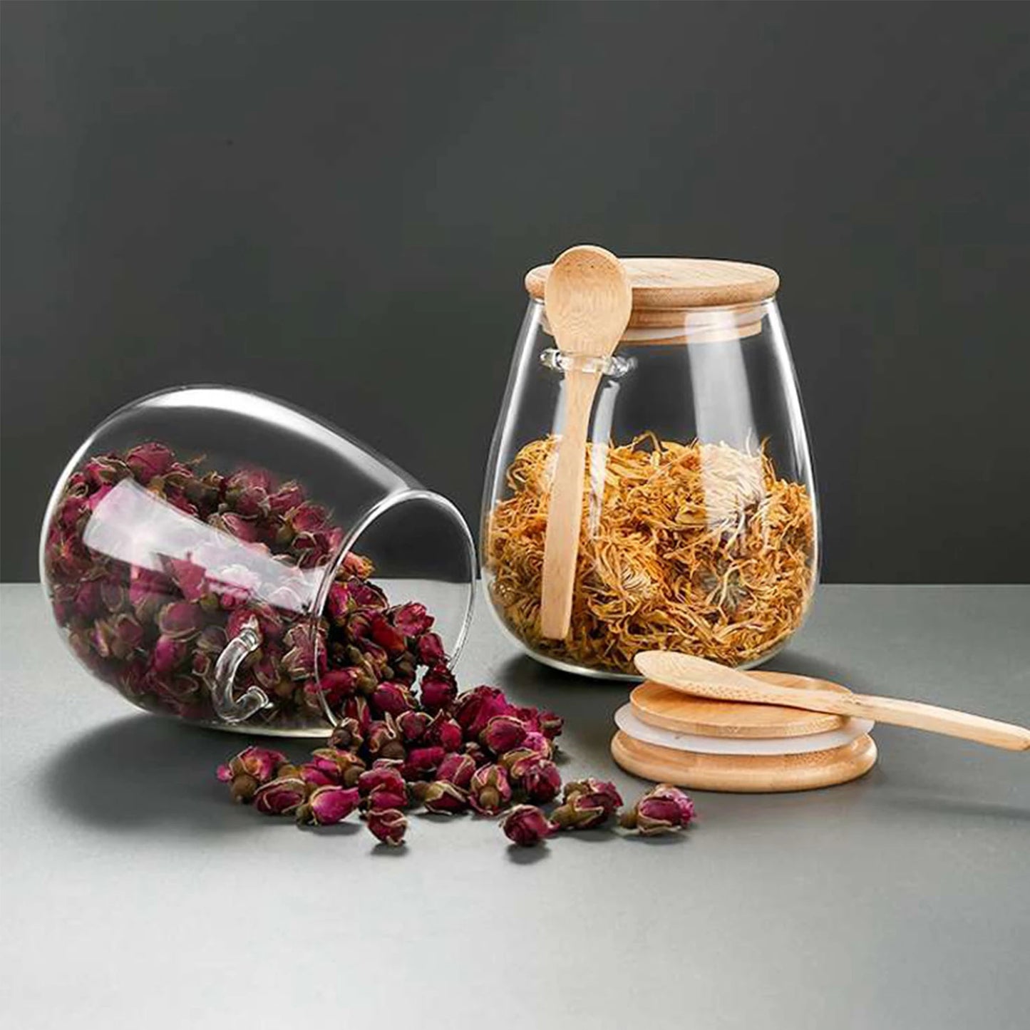 Hermetic Containers Jar with Sealed Lid Container Sugar