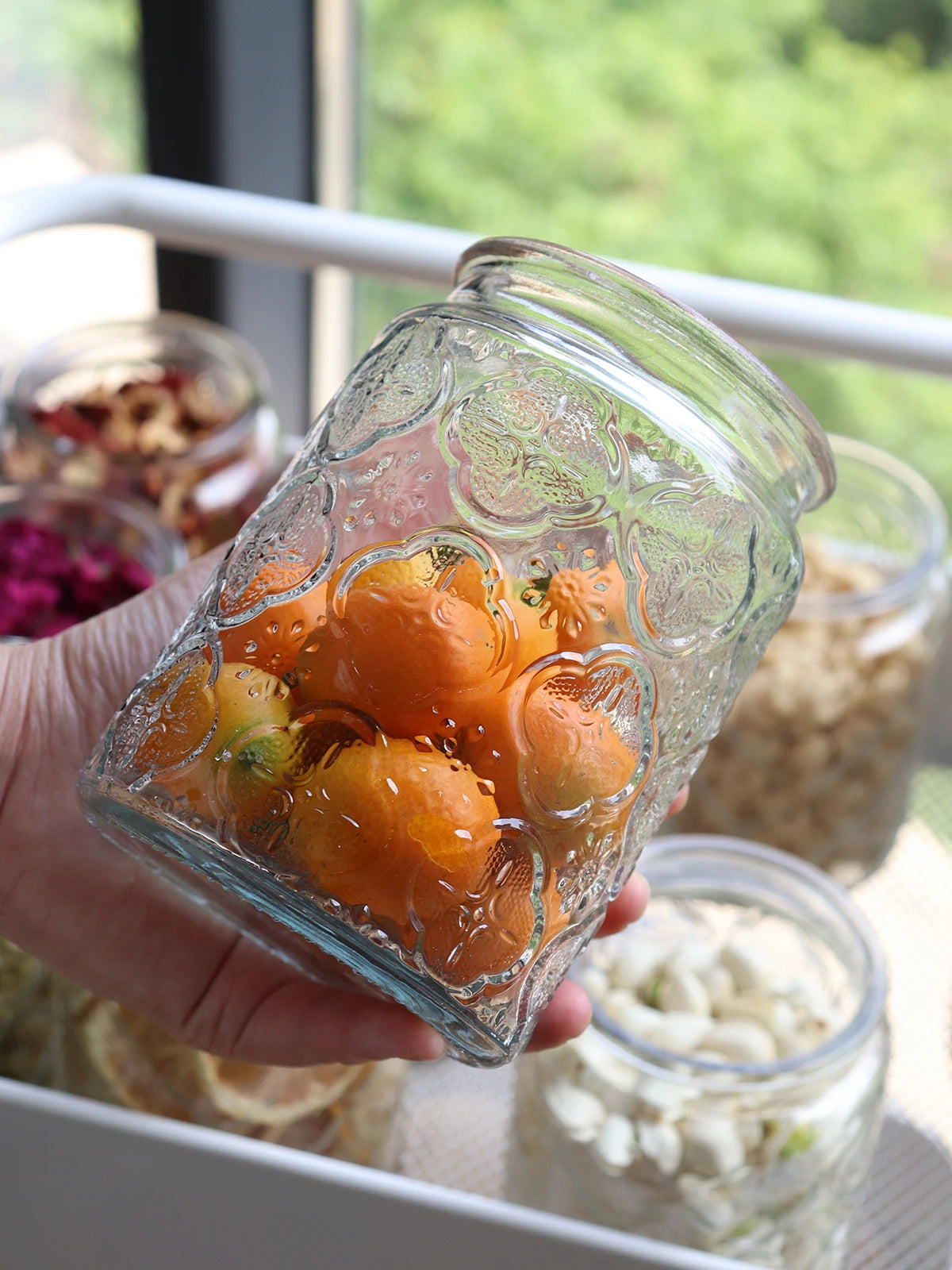 Glass Jar Nordic Style Storage Jars and Lids