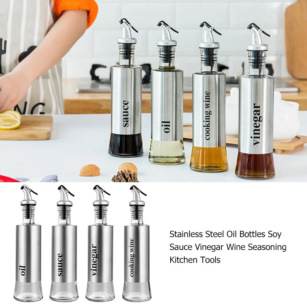 Stainless Steel Oil Bottle No-drip