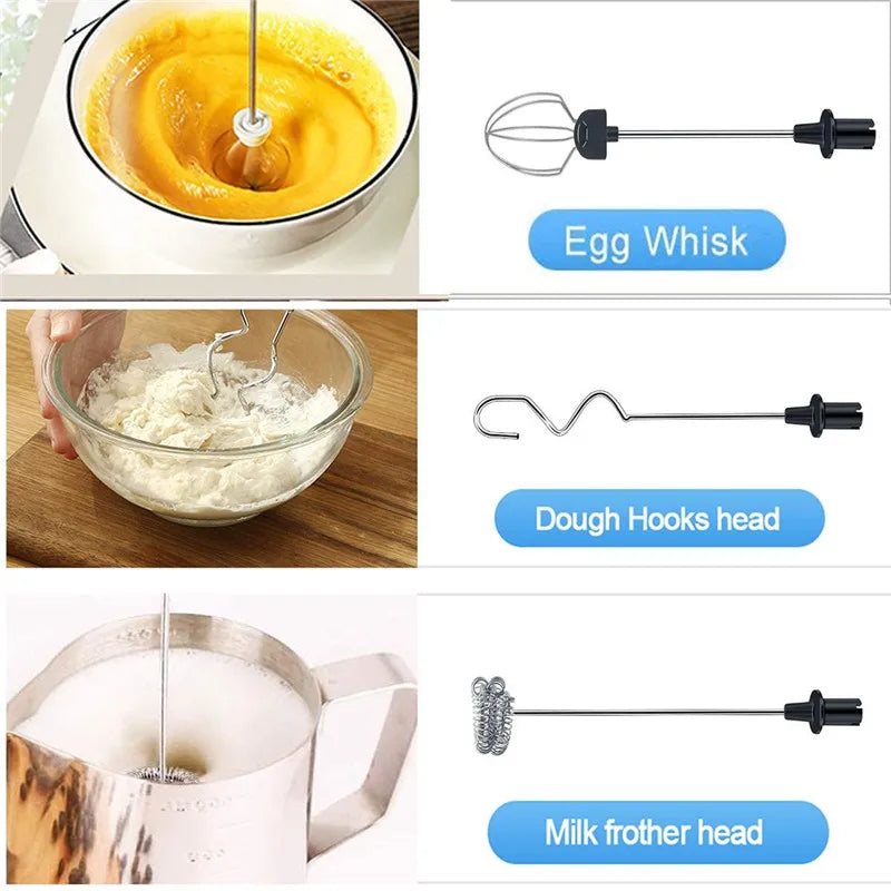 Electric Foamier Mixer Whisk Beater Stirrer 3-Speeds