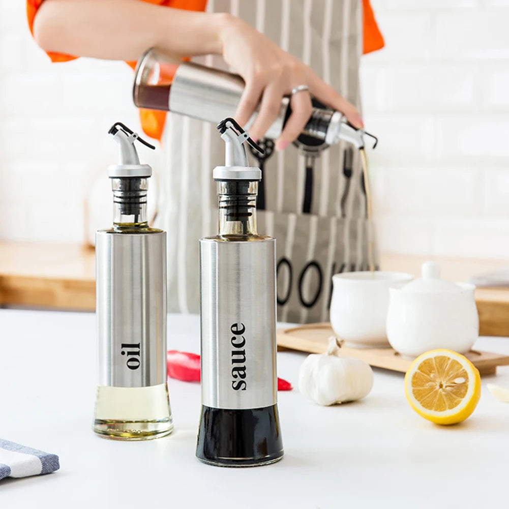 Stainless Steel Oil Bottle No-drip