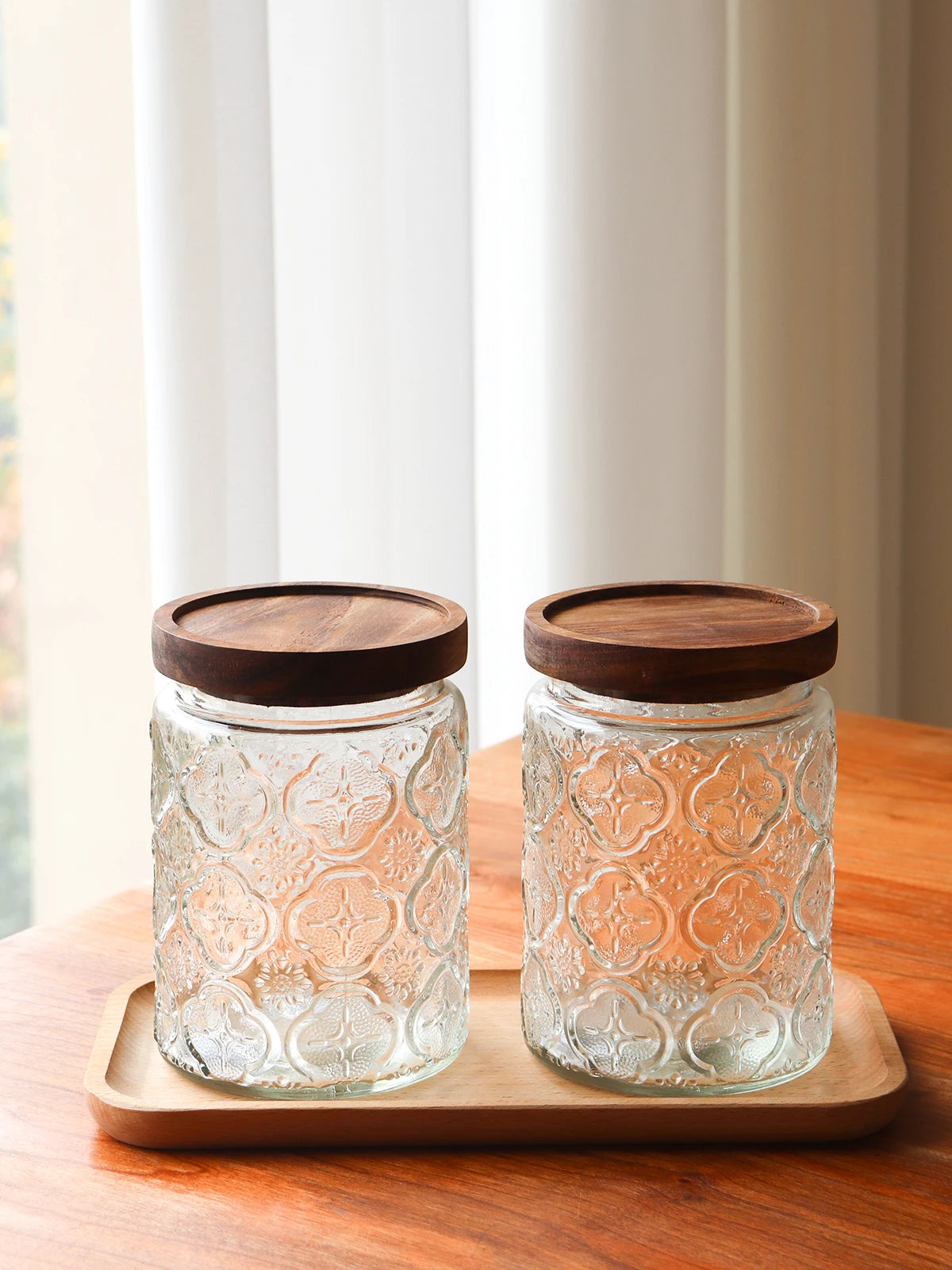 Glass Jar Nordic Style Storage Jars and Lids