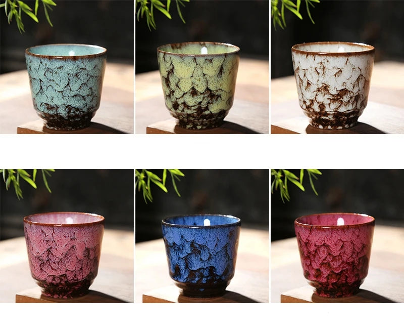 Porcelain Espresso Cups Pottery Kung Fu Teacup Coffee Mug