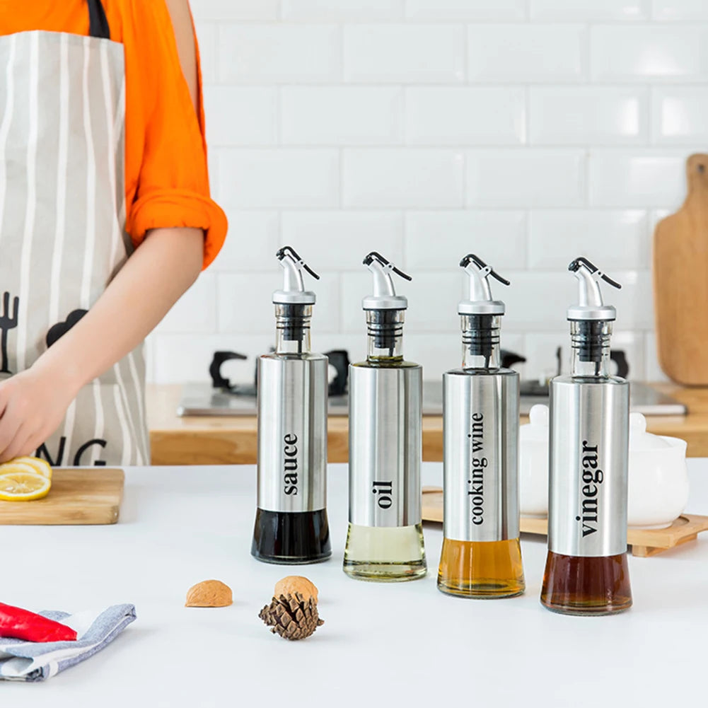 Stainless Steel Oil Bottle No-drip