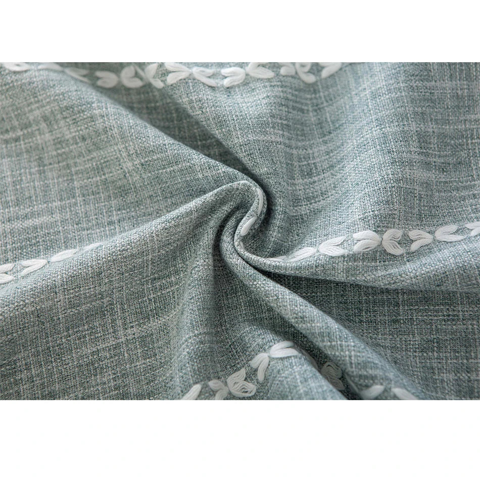 Cotton Linen Blended Table Runner, Hand-woven Tassels Perfect