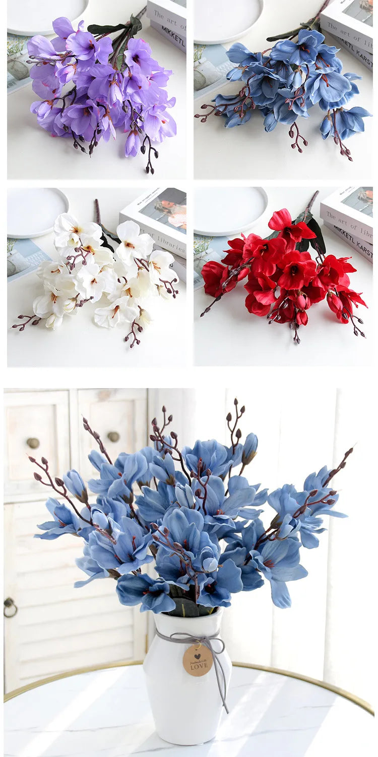 5 Forks Artificial Silk Flower Bouquet