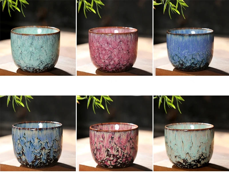 Porcelain Espresso Cups Pottery Kung Fu Teacup Coffee Mug