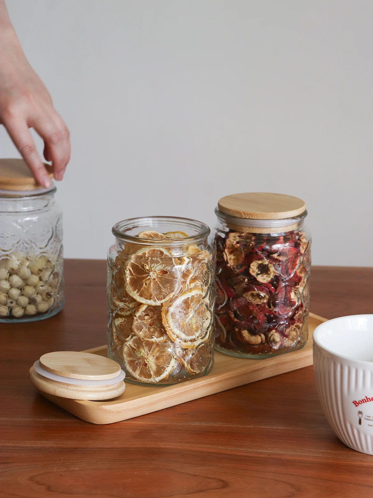 Glass Jar Nordic Style Storage Jars and Lids