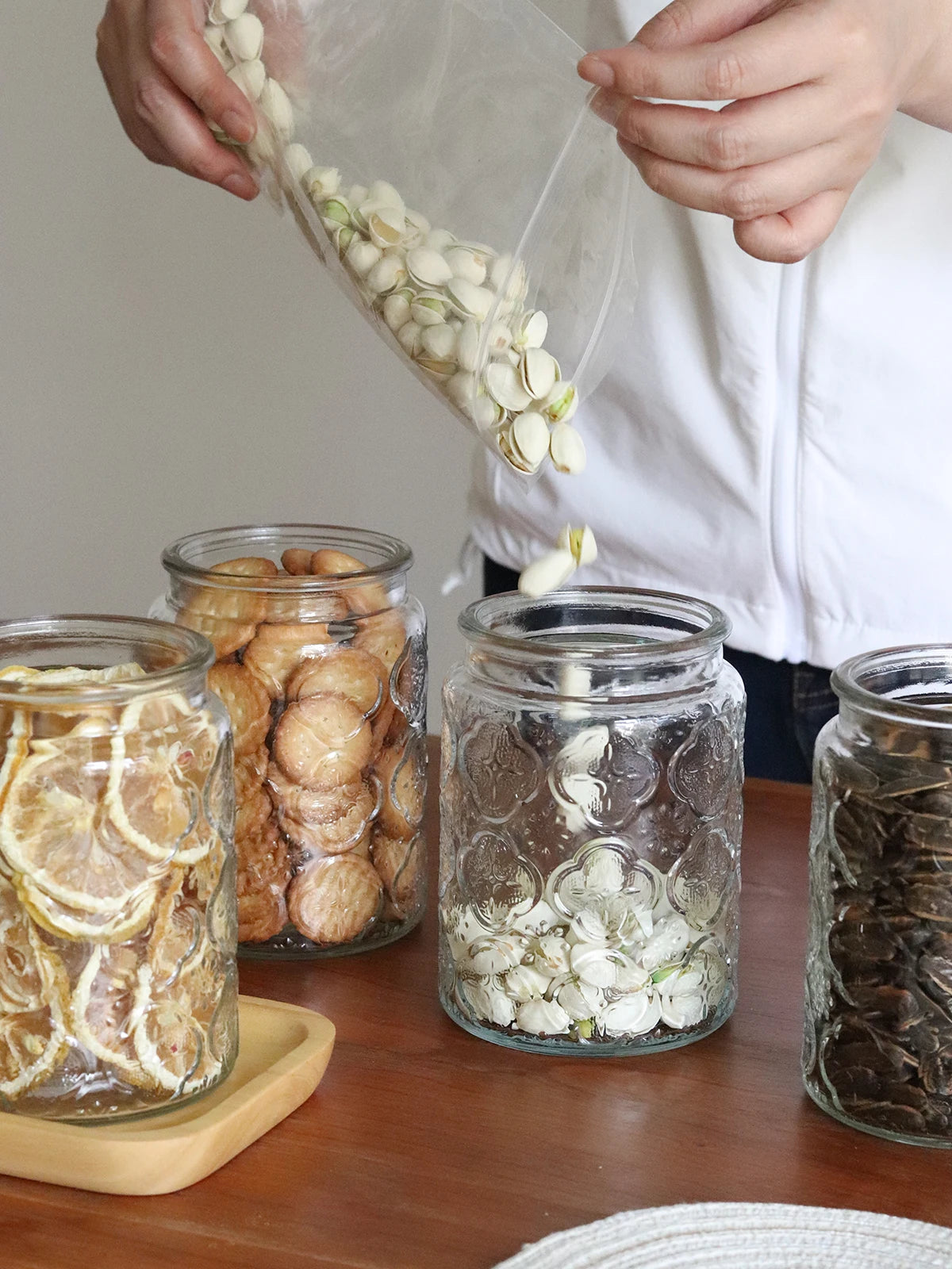 Glass Jar Nordic Style Storage Jars and Lids