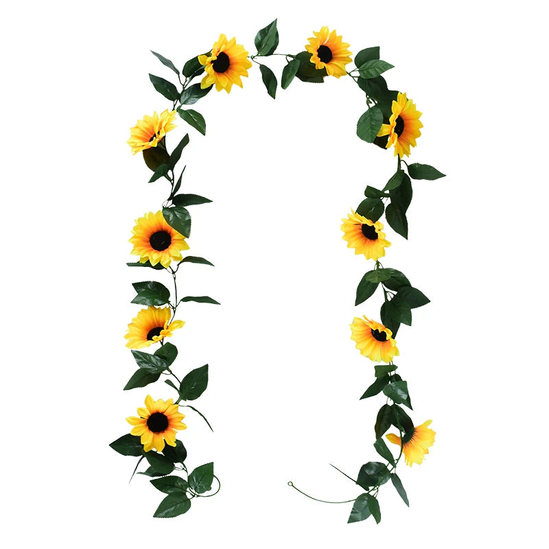 Sunflower Artificial Flowers Vine Silk