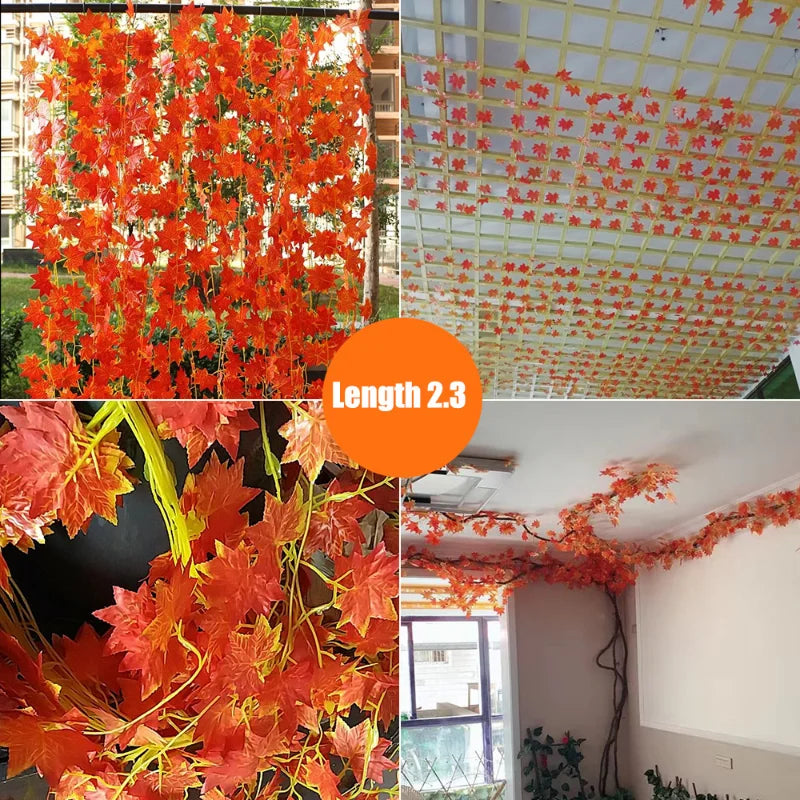 Maple Leaf String Autumn Leaves Garland