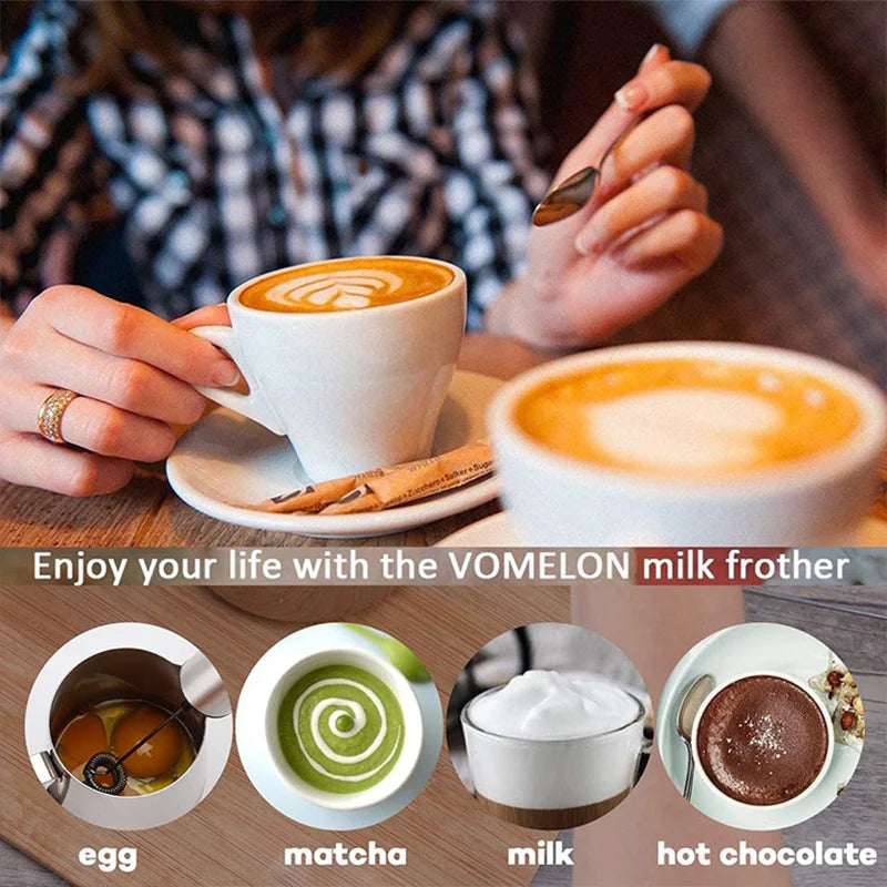 Mini Portable Milk Frothier Electric Coffee Foamier