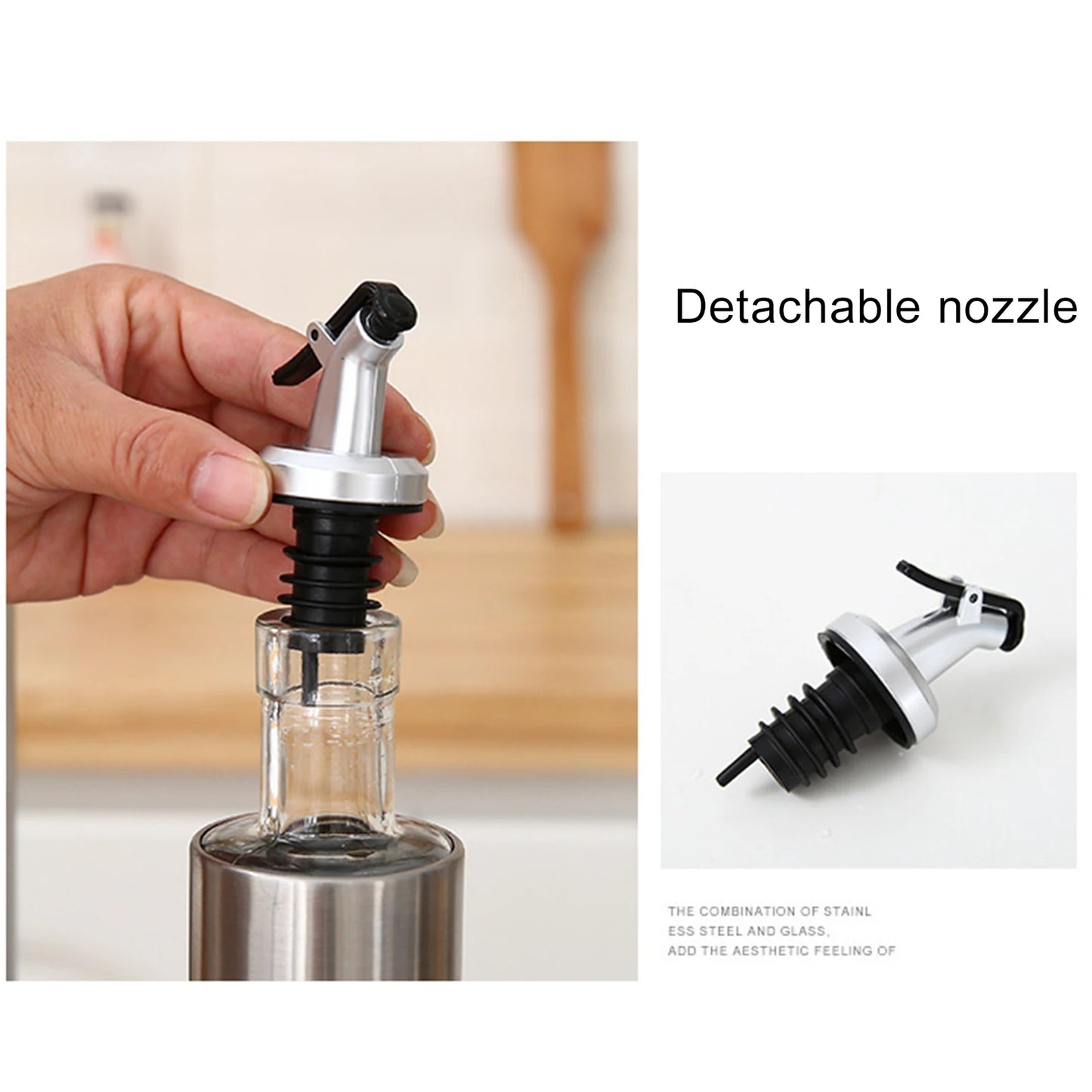 Stainless Steel Oil Bottle No-drip