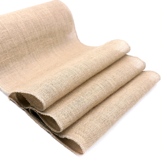 Vintage Natural Hessian Khaki Table Runner