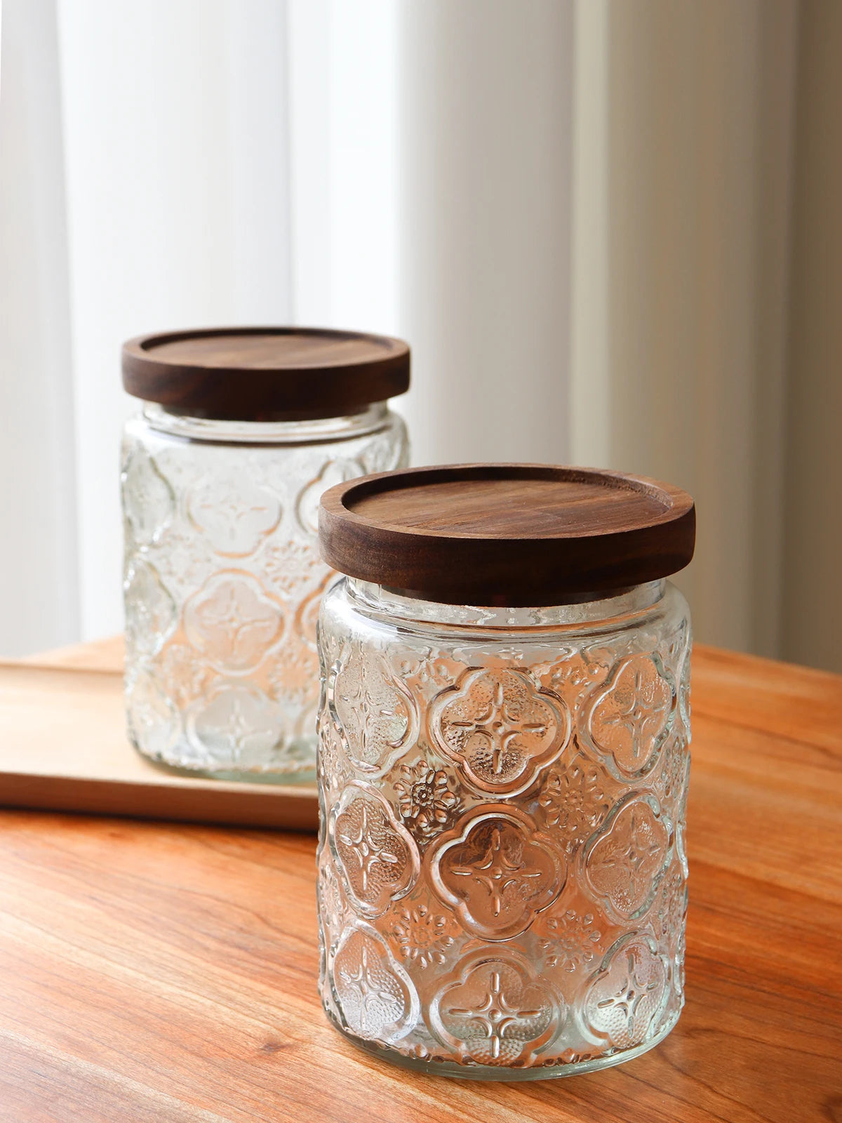 Glass Jar Nordic Style Storage Jars and Lids