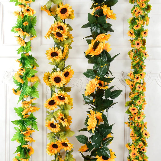 Sunflower Artificial Flowers Vine Silk