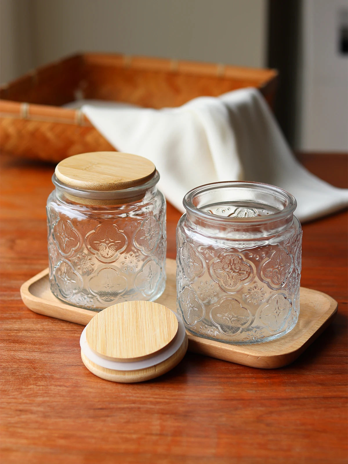 Glass Jar Nordic Style Storage Jars and Lids