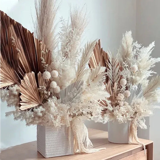 Natural Floral Dried Pampas Grass Preserved Flowers Bouquet