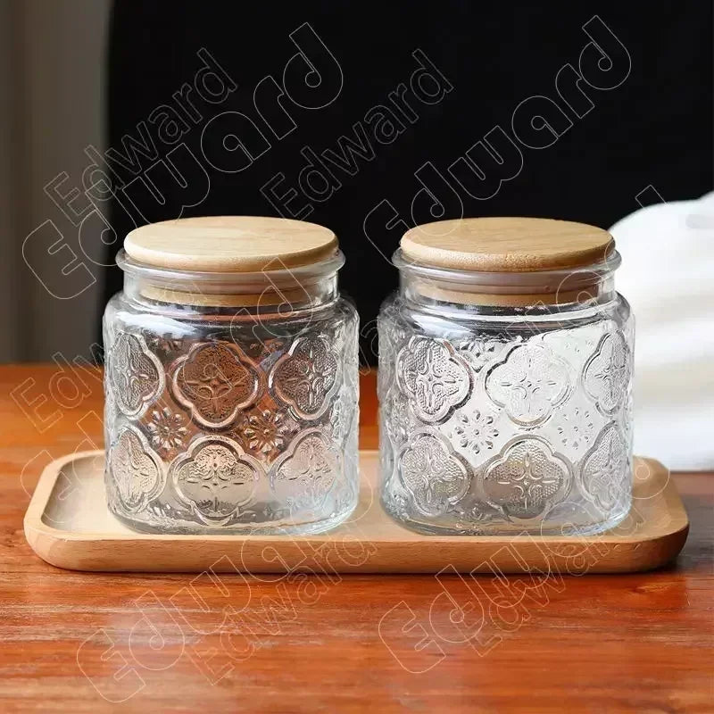 Glass Jar Nordic Style Storage Jars and Lids