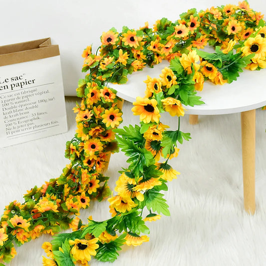 Sunflower Artificial Flowers Vine Silk