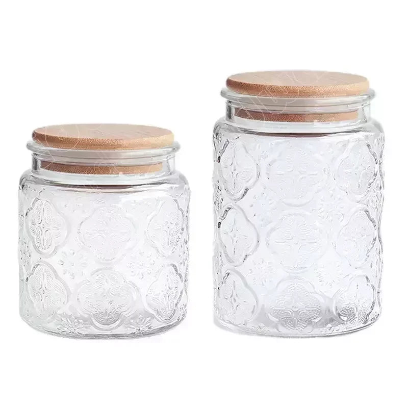 Glass Jar Nordic Style Storage Jars and Lids