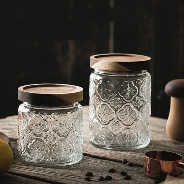 Glass Jar Nordic Style Storage Jars and Lids